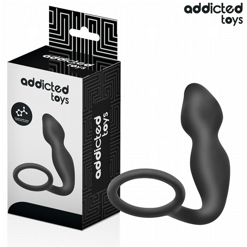 Addicted toys - plug anal con anillo silicona modelo 2