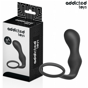 Addicted toys - plug anal con anillo silicona modelo 3