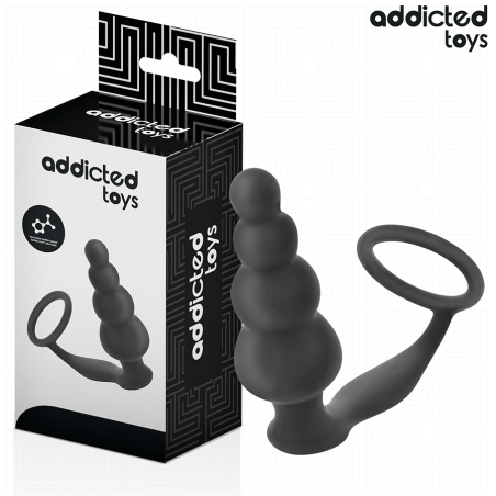 Addicted toys - plug anal con anillo silicona modelo 5