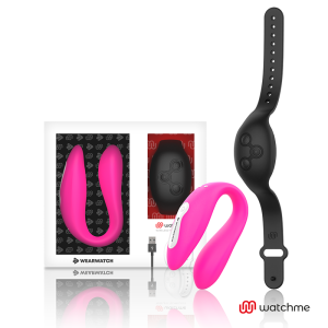 Wearwatch - vibrador dual technology watchme fucsia /azabache