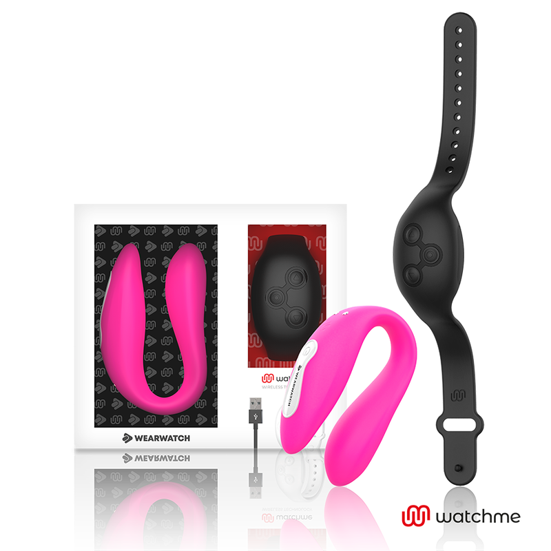 Wearwatch - vibrador dual technology watchme fucsia /azabache