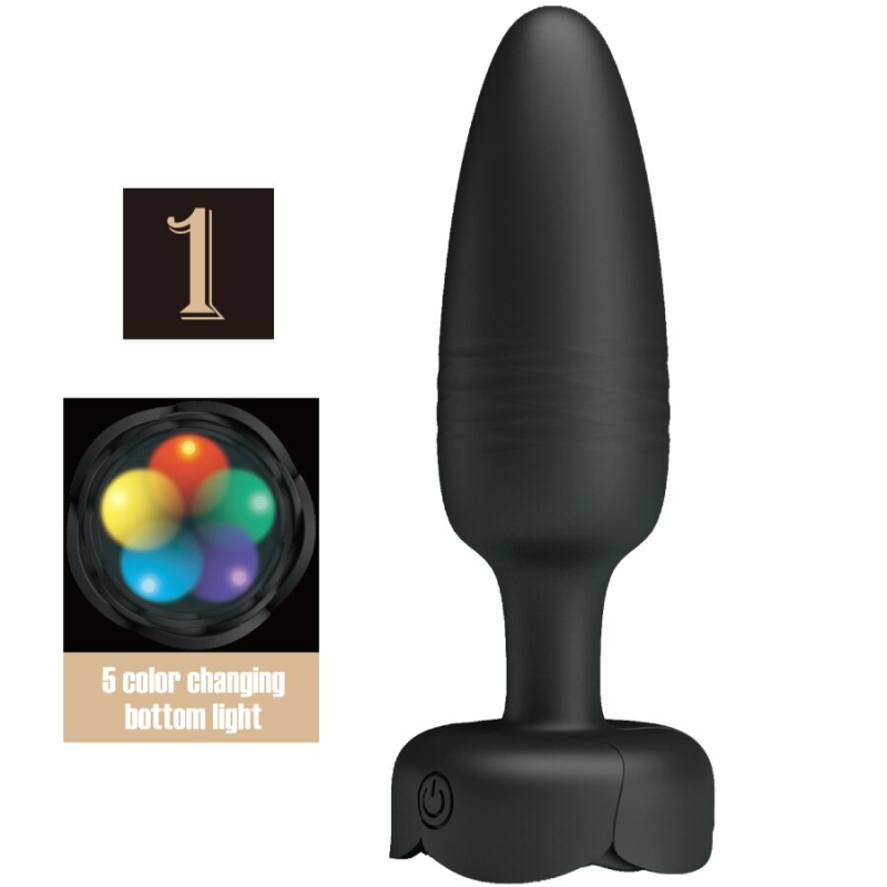 Pretty love - tarion plug anal con luz led 12.5 cm