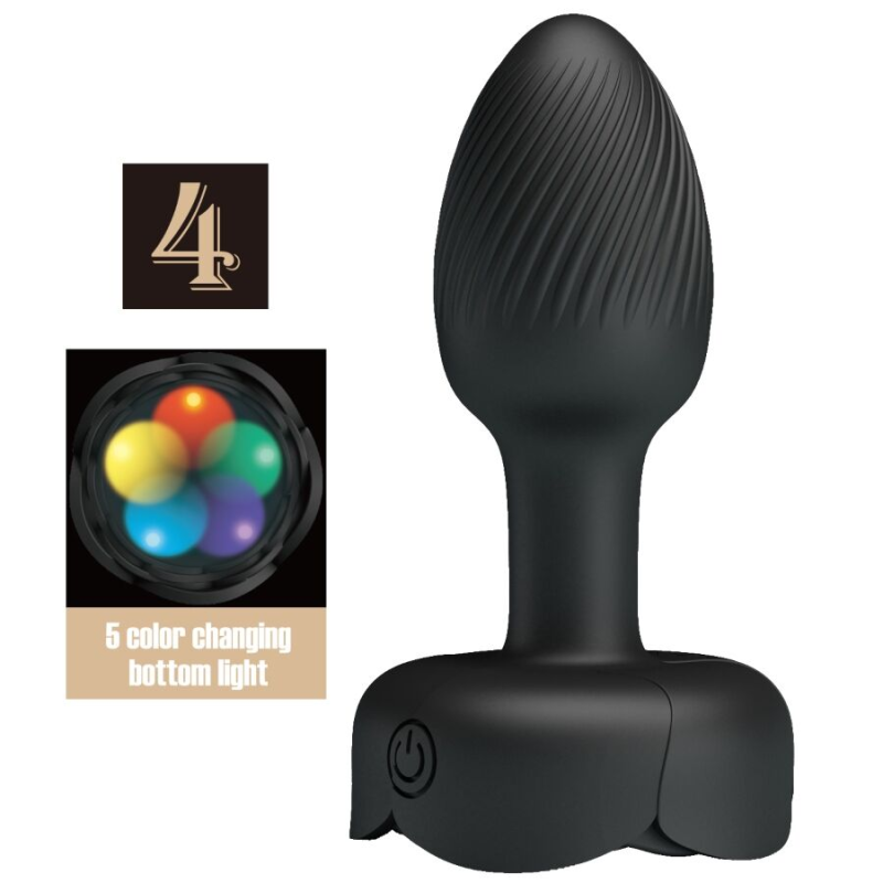 Pretty love - olman plug anal con luz led 8.8 cm