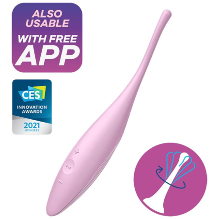 Satisfyer - twirling joy estimulador clitoris rosa