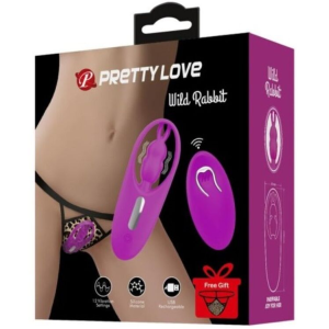 Pretty love - wild rabbit estimulador para braguita con control remoto lila