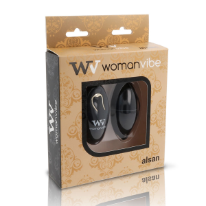 Womanvibe - alsan huevo control remoto negro silicona negro