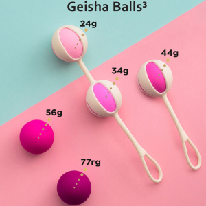 G-vibe - set 5 geisha balls3 rosa