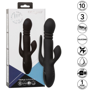 Calexotics - vibrador triple euphoria negro