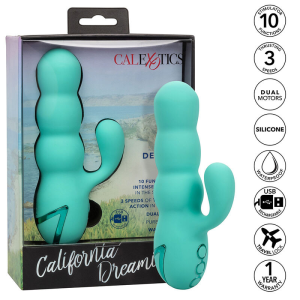 Calexotics - del mar diva vibrador rabbit verde agua by california dreaming