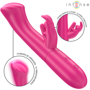 Intense - julieta vibrador rabbit 18,6 cm 10 vibraciones rosa