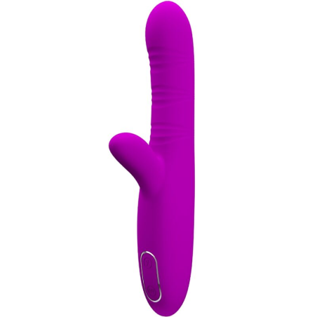 Pretty love - angelique vibrador multifunciÓn + estimulador de clÍtoris morado