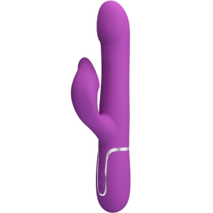 Pretty love - vibrador & estimulador multifunciÓn 4 en 1 morado