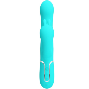 Pretty love - cammy triple vibrador rabbit multifunciÓn 4 en 1 azul