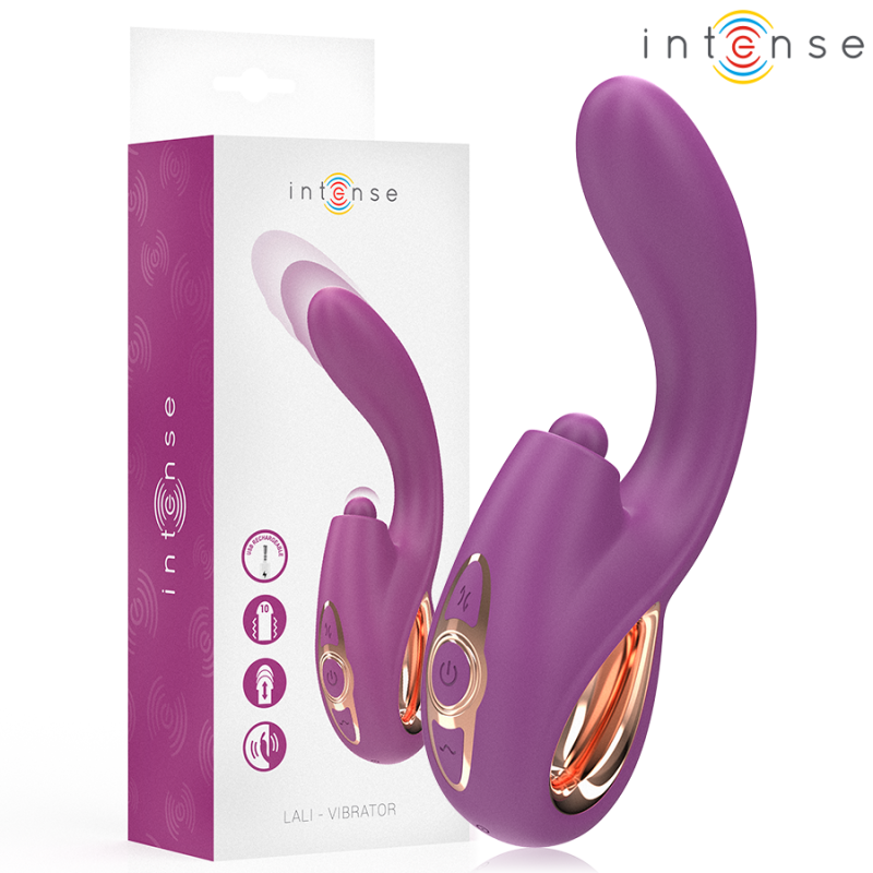 Intense - lali vibrador punto g multifunciÓn estimulaciÓn & empuje & vibraciÓn morado