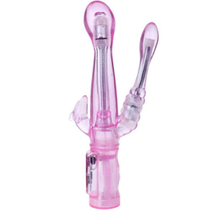 Baile - vibrador flexible con estimulador anal