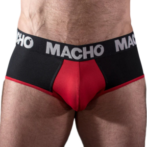 Macho - ms26n slip negro/rojo s
