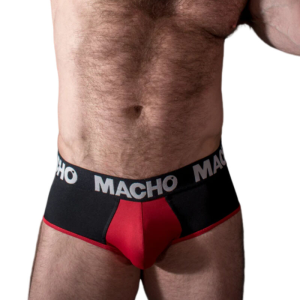 Macho - ms26n slip negro/rojo s
