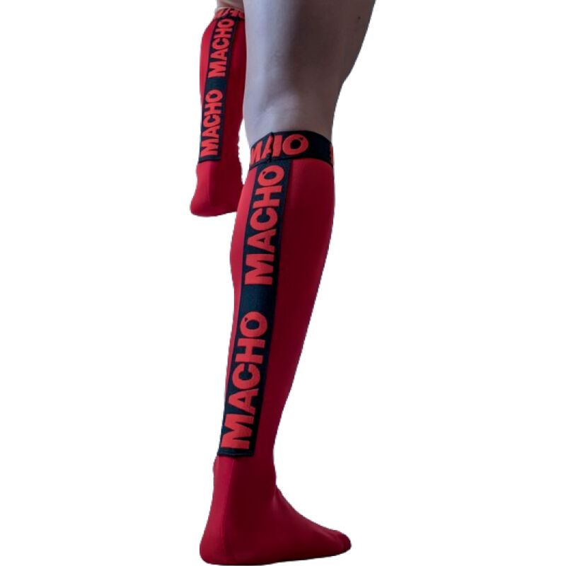 Macho - calcetines finos rojo talla unica