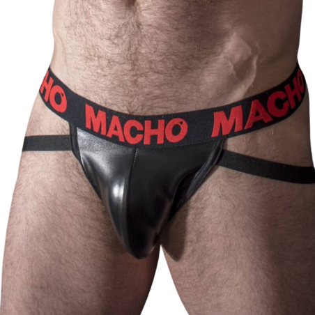 Macho - mx25rc jock cuero rojo xl