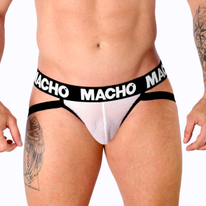 Macho - mx26x1 jock rejilla blanco s