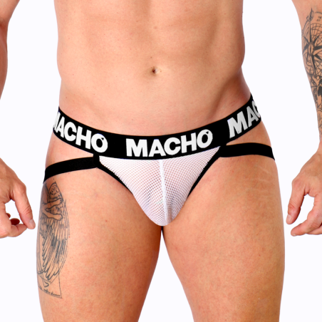 Macho - mx26x1 jock rejilla blanco s