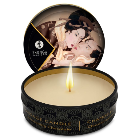 Shunga - mini caress by candelight vela masaje chocolate 30 ml
