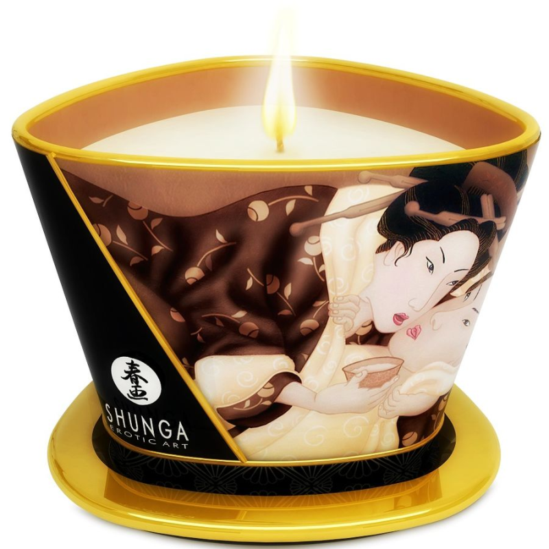 Shunga - mini caress by candelight vela masaje chocolate 170 ml