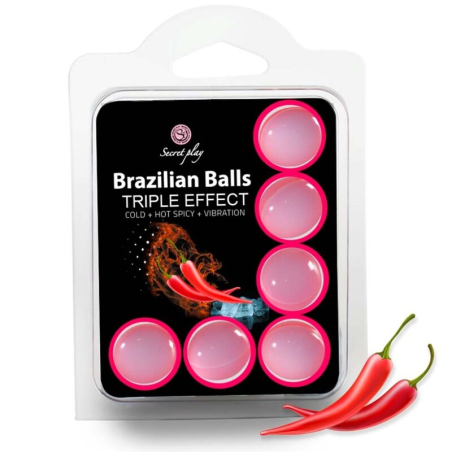 Secretplay - set 6 brazilian balls triple efecto