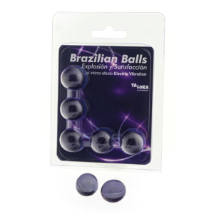 Taloka - brazilian balls gel excitante efecto vibraciÓn elÉctrica 5 bolas