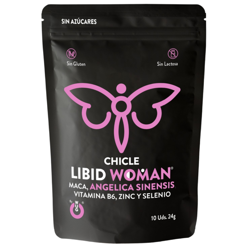 Chicle libid woman – chicle funcional con maca, ginseng femenino y zinc para potenciar la vitalidad femenina