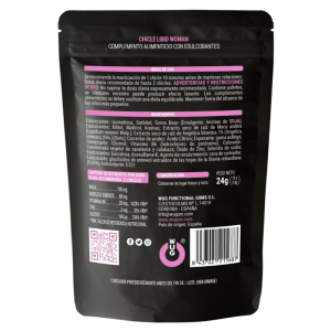 Chicle libid woman – chicle funcional con maca, ginseng femenino y zinc para potenciar la vitalidad femenina