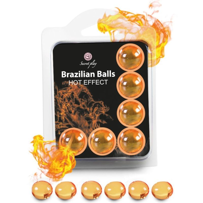 Secretplay - set 6 brazilian balls efecto calor