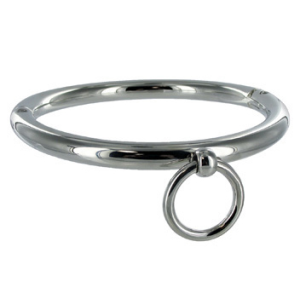 Metal hard - bdsm collar con argolla 18cm